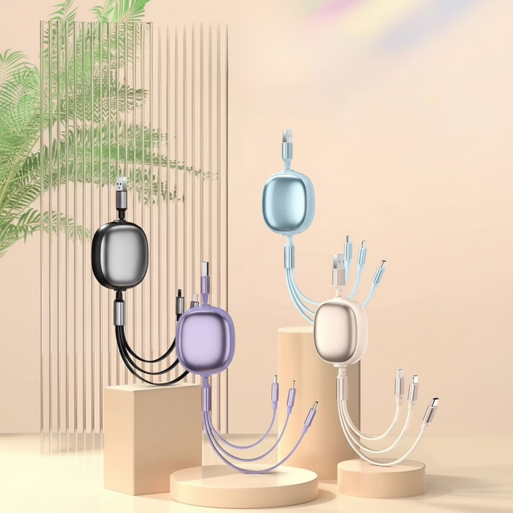 3-in-1 Retractable Charging Cable