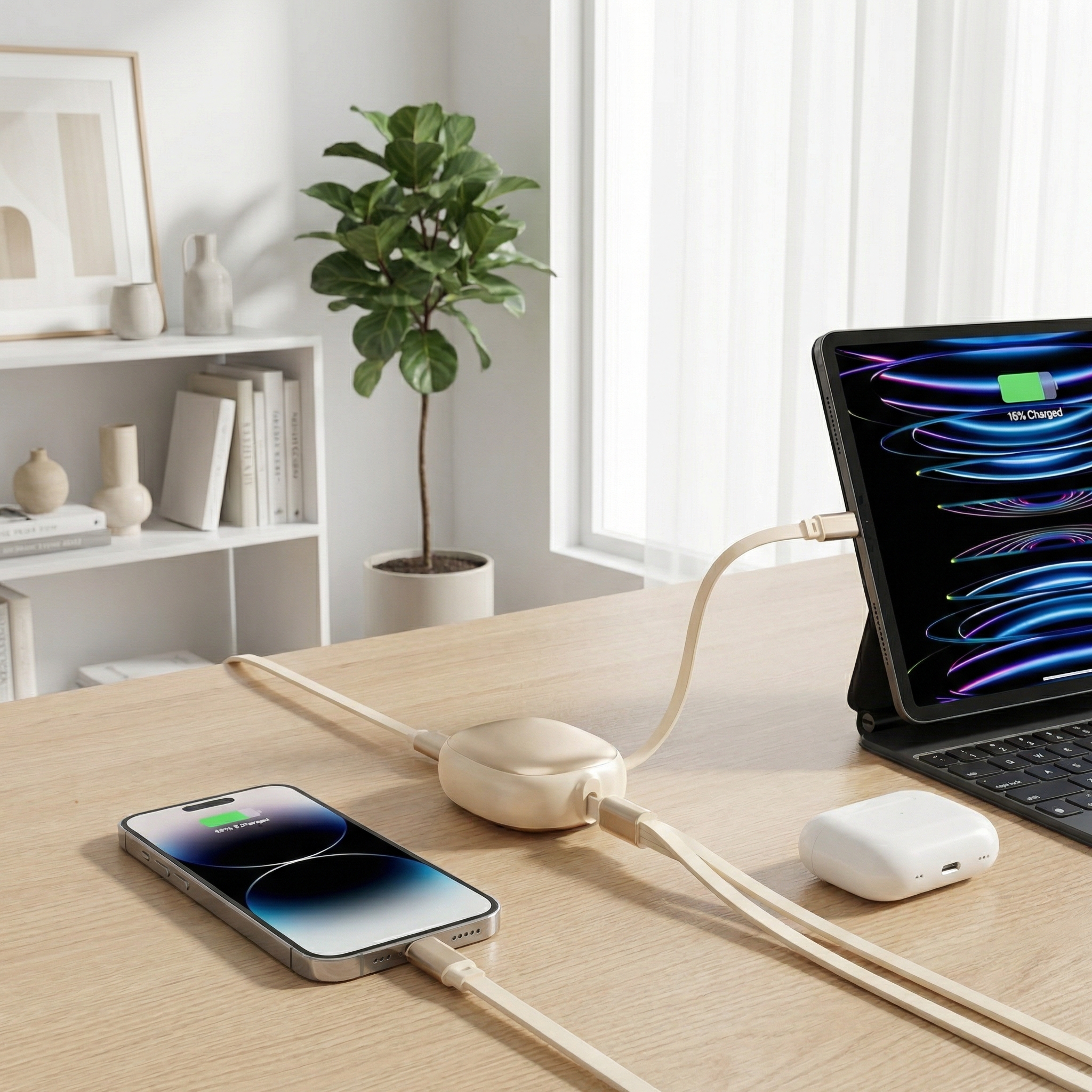 3-in-1 Retractable Charging Cable