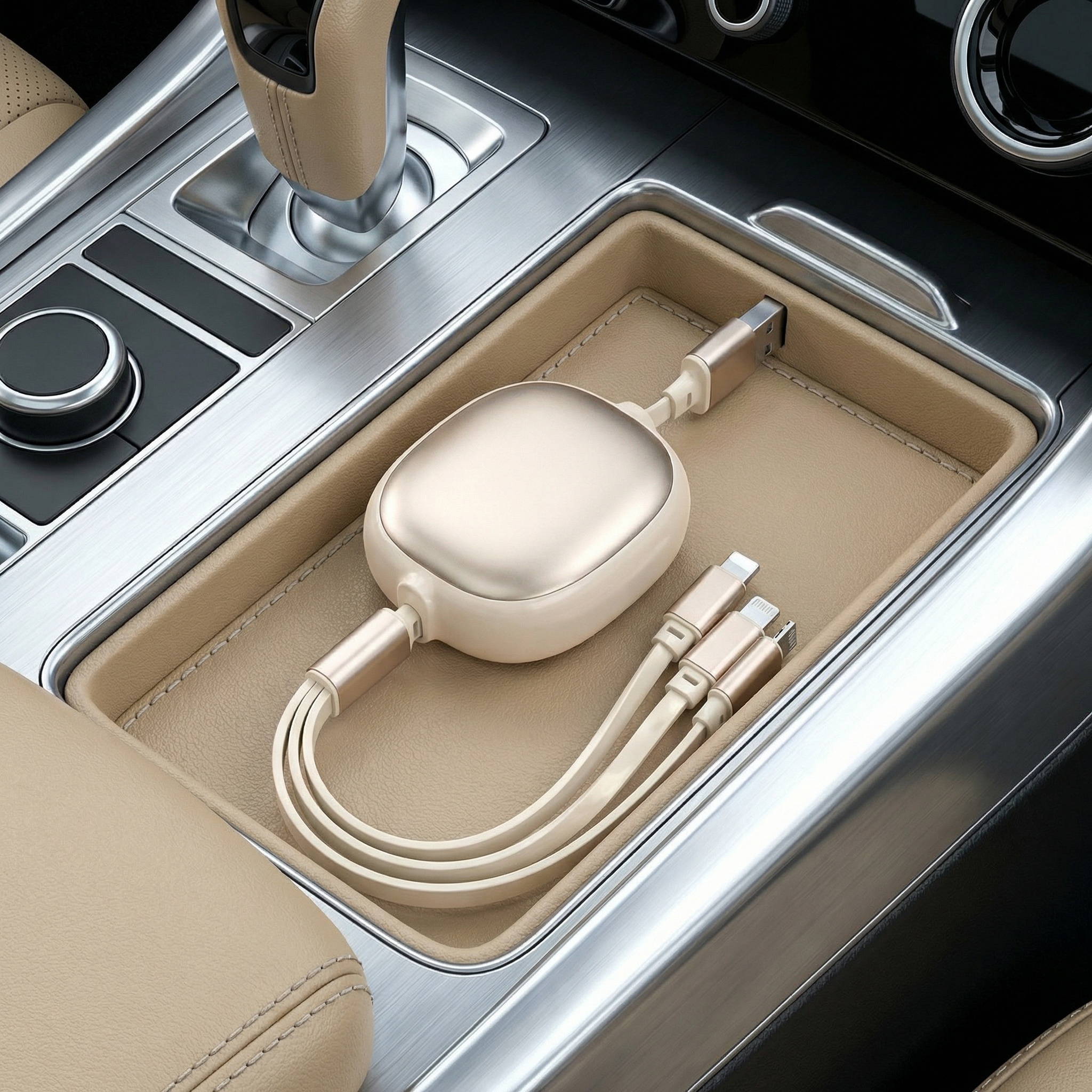 3-in-1 Retractable Charging Cable