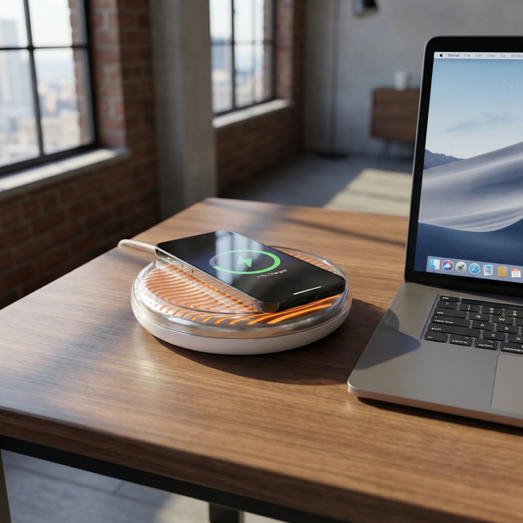 AuraGlow – 2-in-1 Wireless Charging Night Light