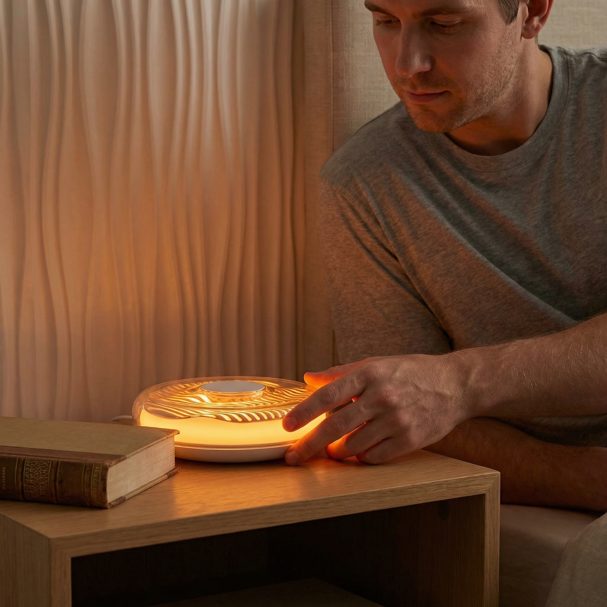 AuraGlow – 2-in-1 Wireless Charging Night Light