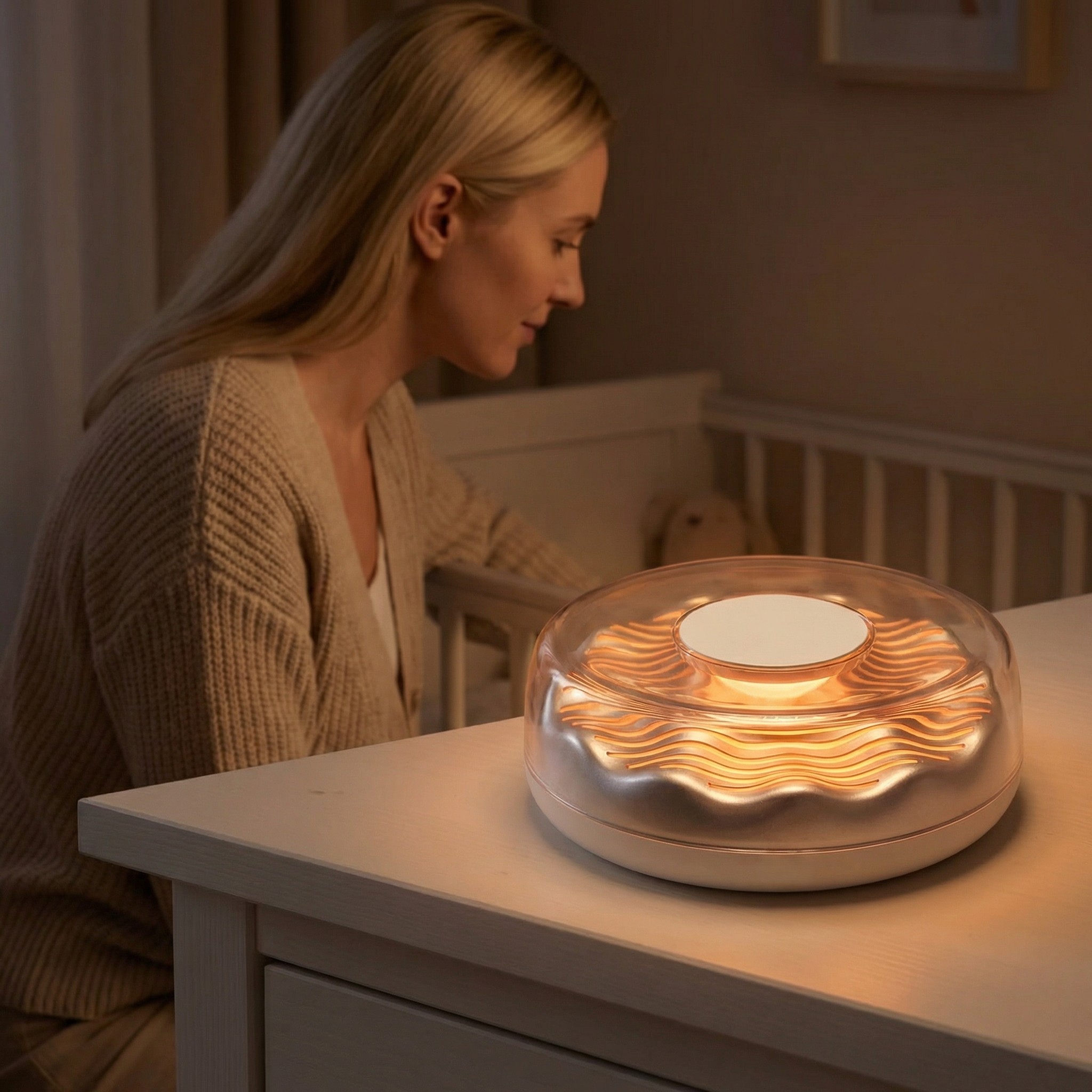 AuraGlow – 2-in-1 Wireless Charging Night Light